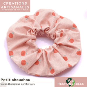 Chouchou enfant "Pomme/Rose"