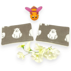 Lot de 6 lingettes bébé lavables en coton bio GOTS – flanelle & micro éponge extra douces, écologiques et réutilisables pour une toilette zéro déchet.