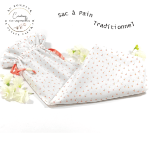 Solide, lavable, réutilisable, écologique, ce Sac à Pain Traditionnels Bio "Petites Fleurs" permet de transporter vos pains et vos baguettes de la boulangerie à chez vous et ainsi de le conservé à l'abri de la lumière. Peut contenir 2 baguettes traditionnelles ou 1 pain traditionnel, En Popeline de coton Biologique certifié GOTS, Zéro déchet car il est lavable et réutilisable.