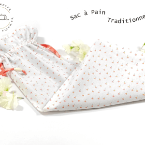 Solide, lavable, réutilisable, écologique, ce Sac à Pain Traditionnels Bio "Petites Fleurs" permet de transporter vos pains et vos baguettes de la boulangerie à chez vous et ainsi de le conservé à l'abri de la lumière. Peut contenir 2 baguettes traditionnelles ou 1 pain traditionnel, En Popeline de coton Biologique certifié GOTS, Zéro déchet car il est lavable et réutilisable.