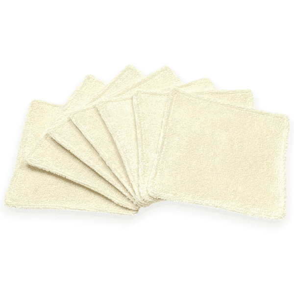 Lingettes pour bébé lavables et réutilisables en coton bio au motif chat, douces et écologiques, idéales pour la peau sensible de votre enfant.