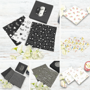 Mouchoirs en tissu de coton bio zéro déchet – Lavables et réutilisables